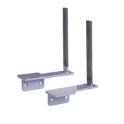 Aluminium framed screen brackets - return (pair)