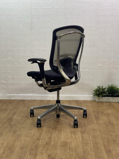 Okamura Contessa Seconda Office Chair   Polished Frame Fully Adjustable