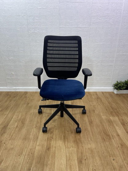 Senator Fuse Adjustable Office Chair / Velvet seat/ 4D Armrest - UK Delivery