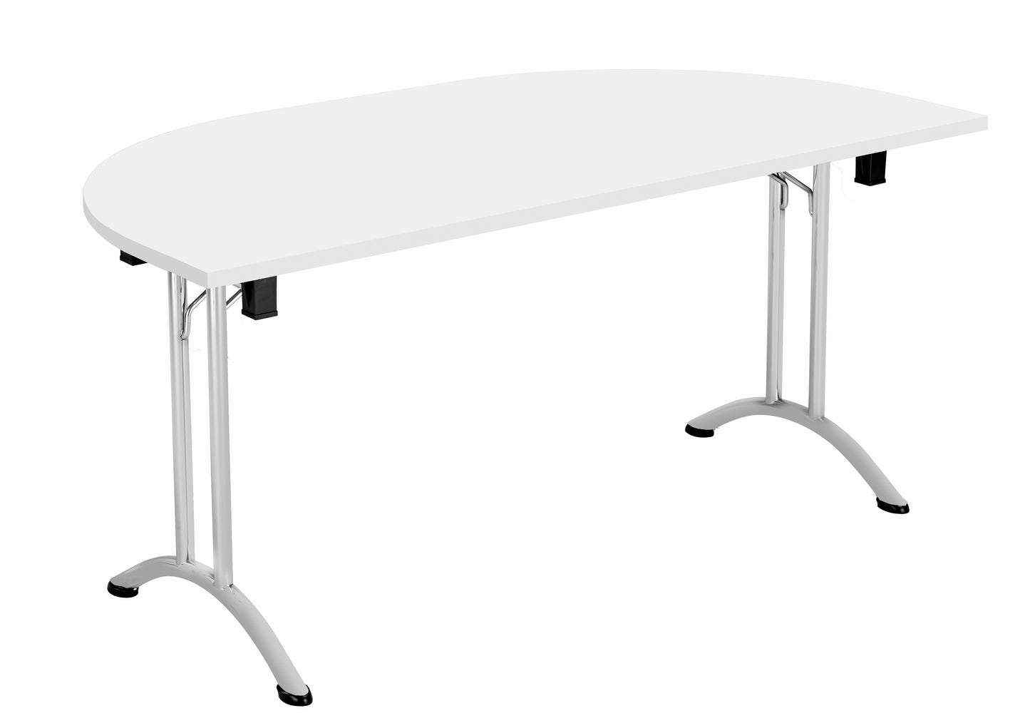 Aztec|Union|Folding Table (FSC)|D-End|Silver/White