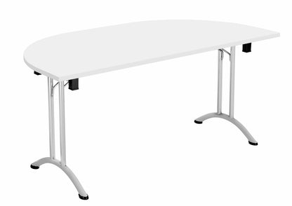 Aztec|Union|Folding Table (FSC)|D-End|Silver/White
