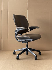 Humanscale Freedom Chair In Brown Patterned Leather - UK Delivery Rrp £1149