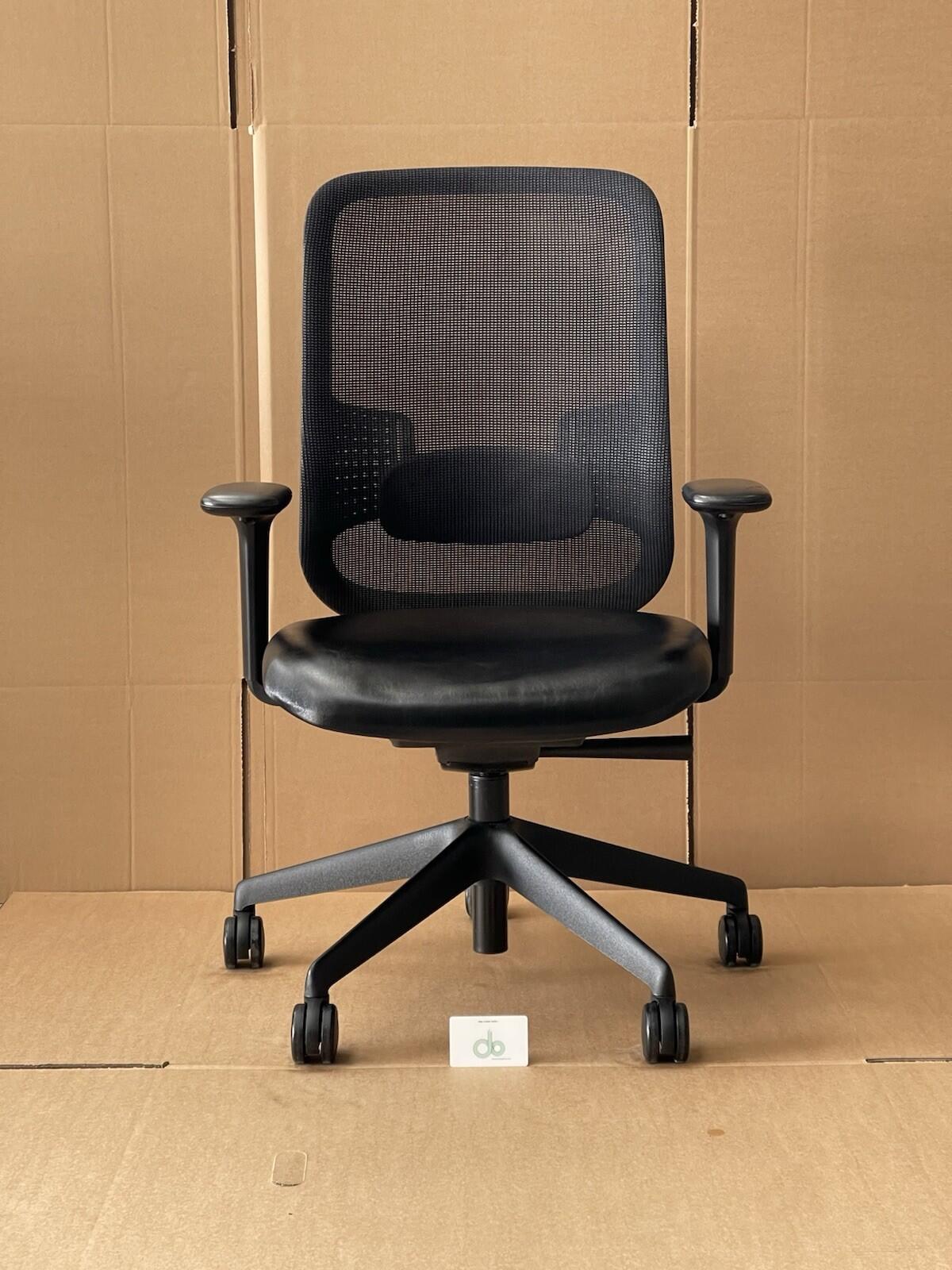 Orangebox Do Fully Adjustable Chair , Leather Seat - Many In Stock - UK Delivery