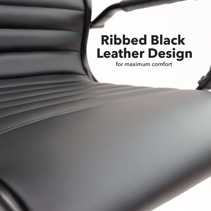 Bari high back executive chair black frame
