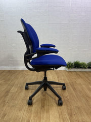 Humanscale Freedom Office Chair In Blue Fabric