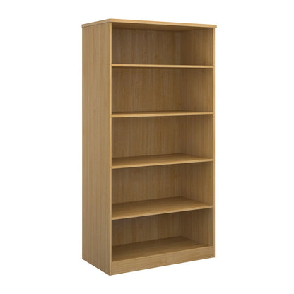 Deluxe Bookcase With Shelves 2000mm High - Oak