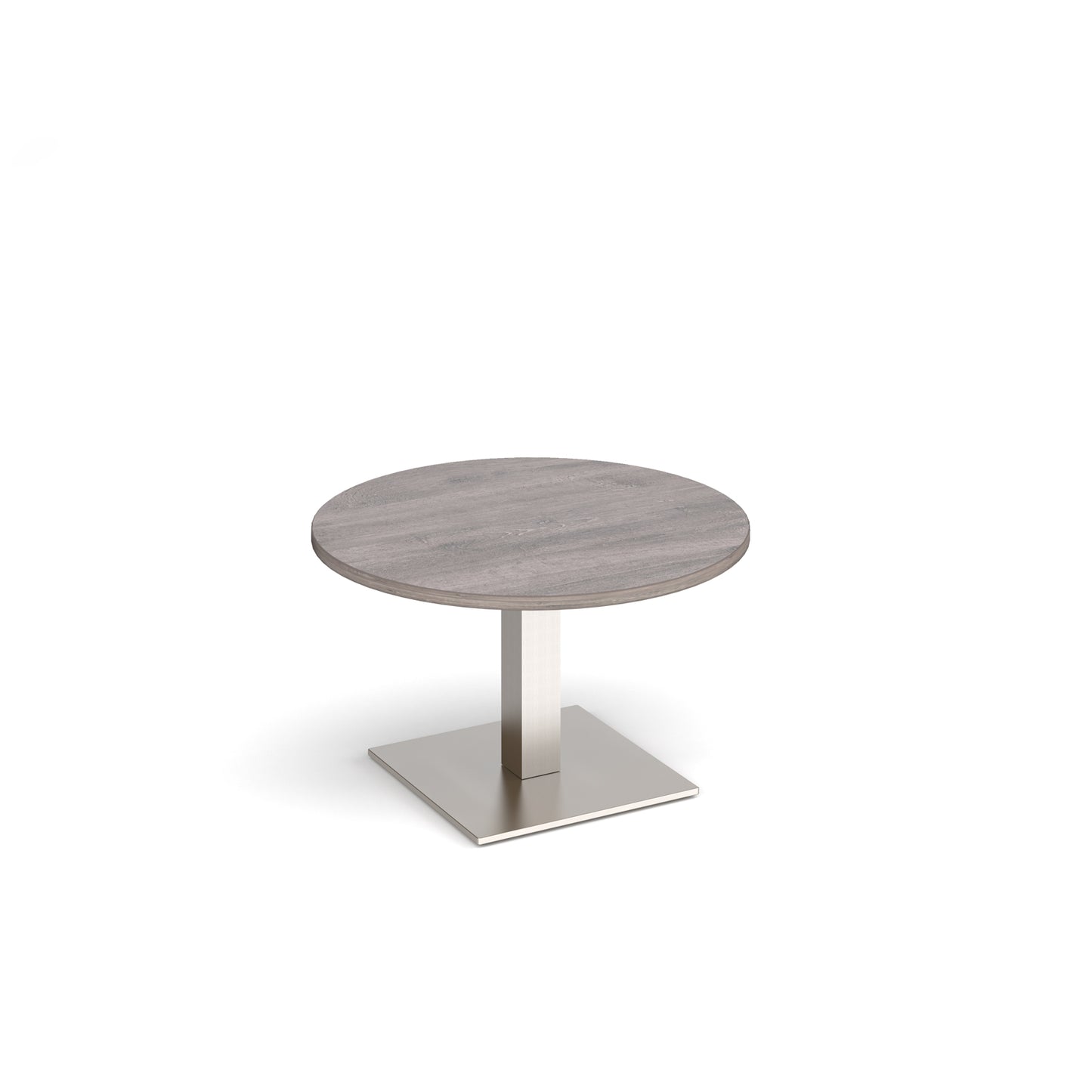 Brescia circular coffee table with flat square base - BCC800-BS-GO
