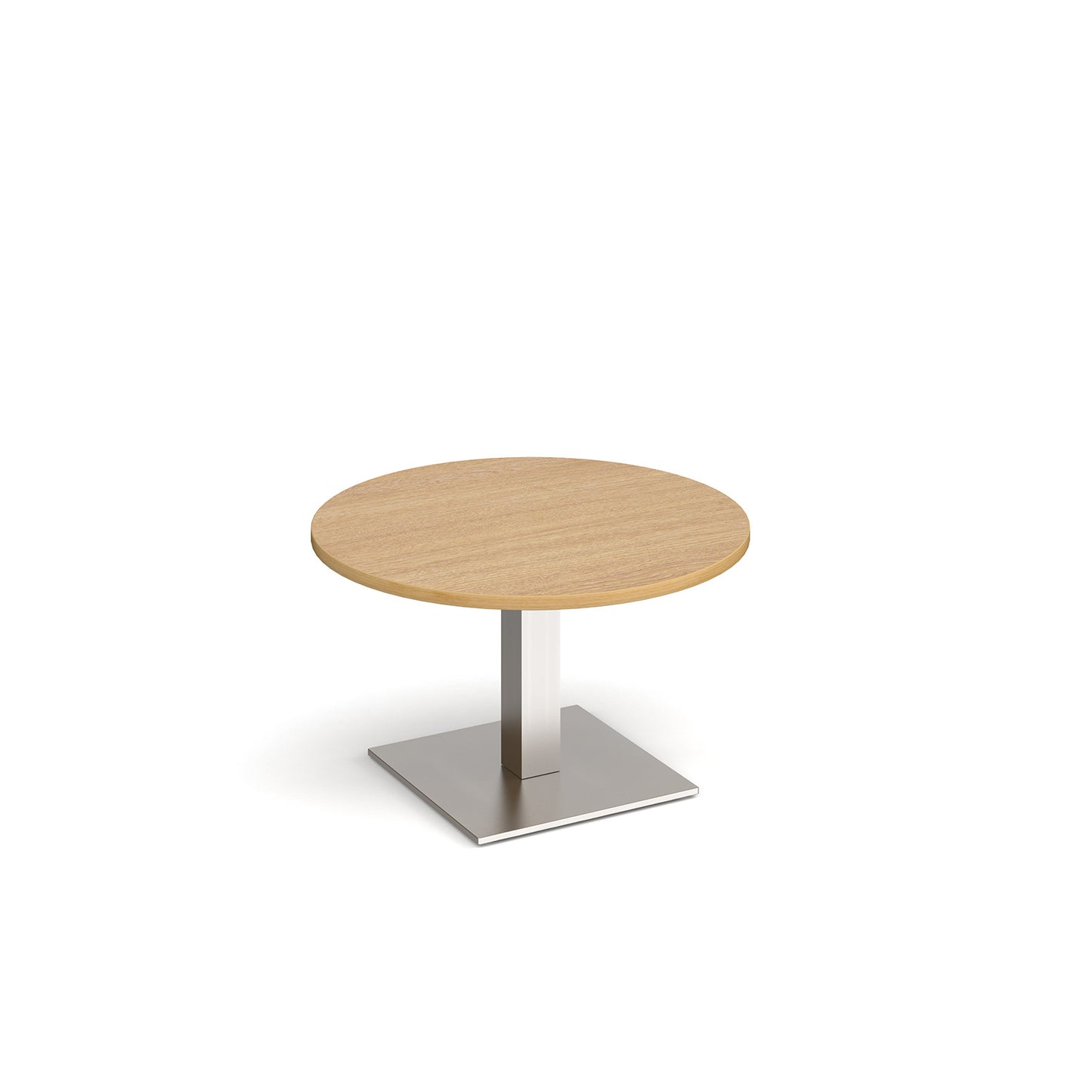 Brescia circular coffee table with flat square base - BCC800-BS-O