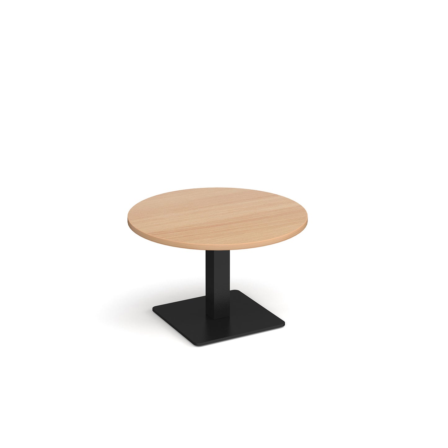 Brescia circular coffee table with flat square base - BCC800-K-B