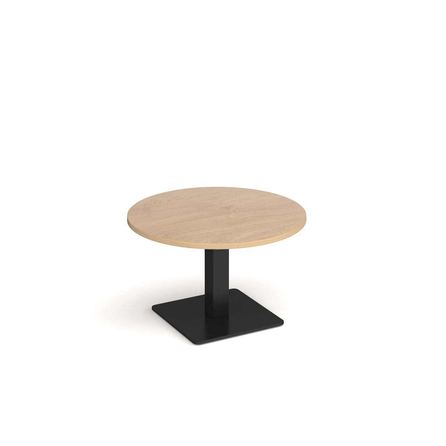 Brescia circular coffee table with flat square base - BCC800-K-KO