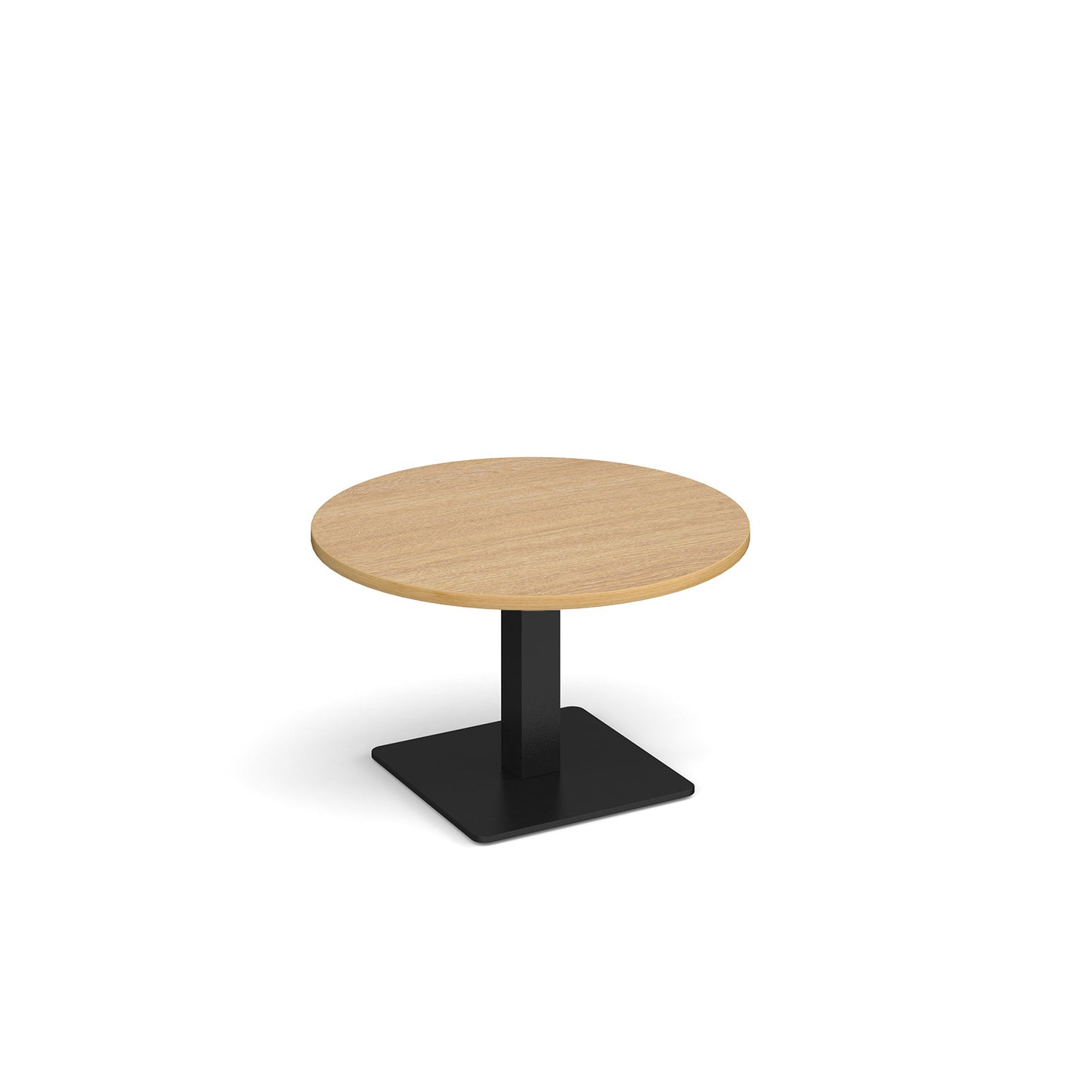 Brescia circular coffee table with flat square base - BCC800-K-O
