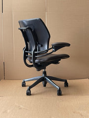 Humanscale Freedom Chair In Dark Chocolate Brown Leather (Rrp£1239) UK Delivery
