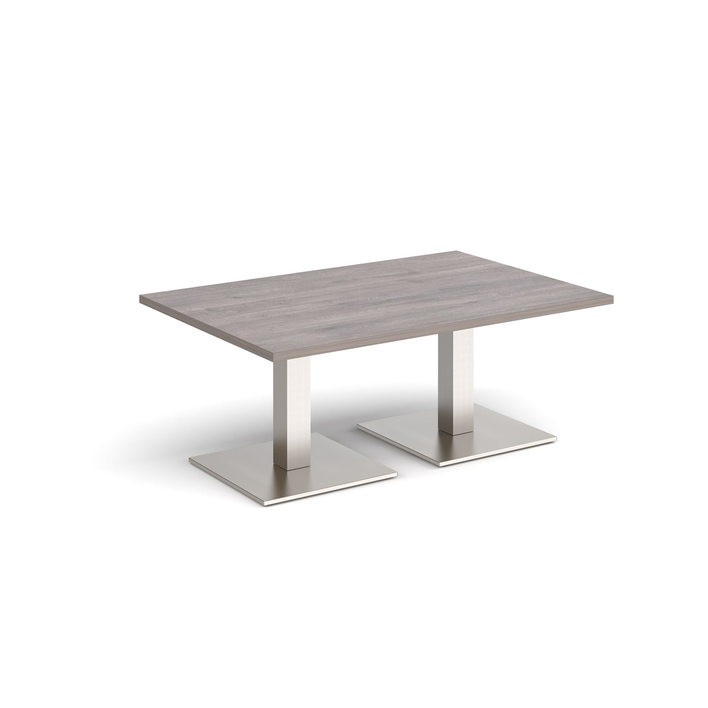 Brescia rectangular coffee table with square bases - BCR1200-BS-GO