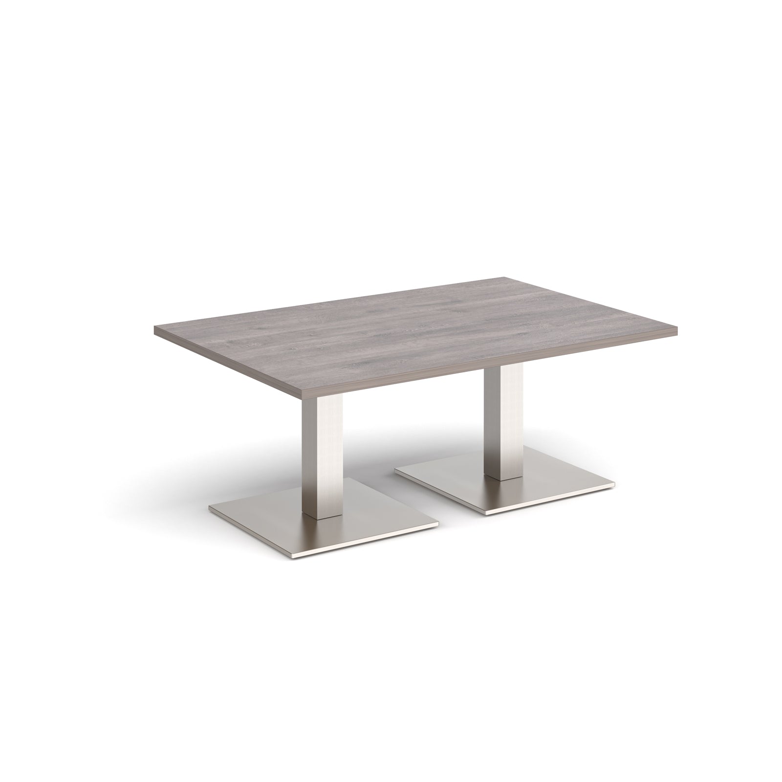 Brescia rectangular coffee table with square bases - BCR1200-BS-GO