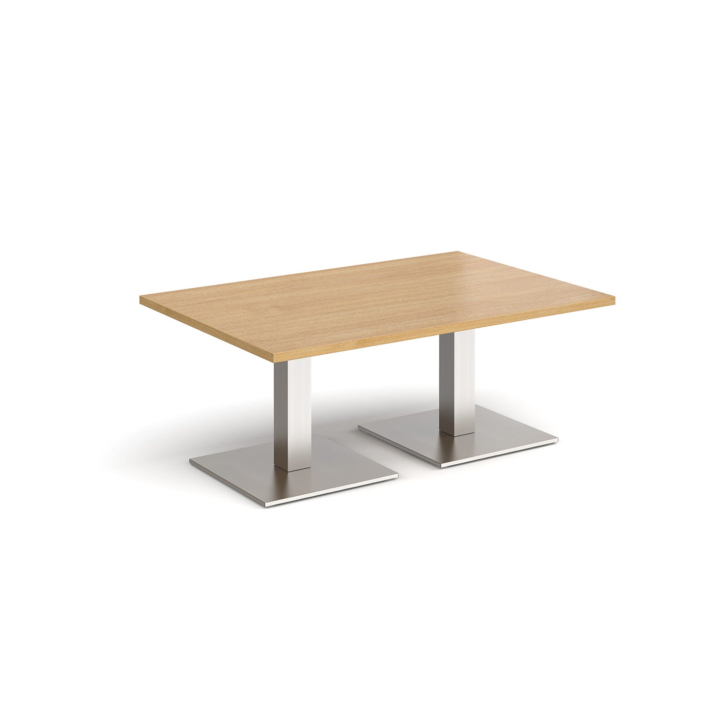 Brescia rectangular coffee table with square bases - BCR1200-BS-O
