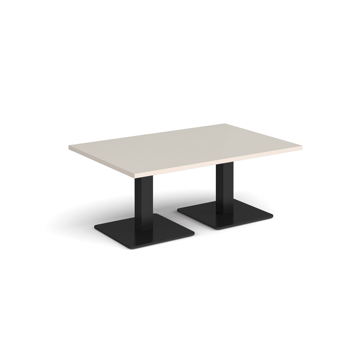 Brescia rectangular coffee table with square bases - BCR1200-K-LG