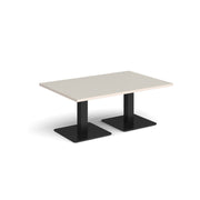 Brescia rectangular coffee table with square bases
