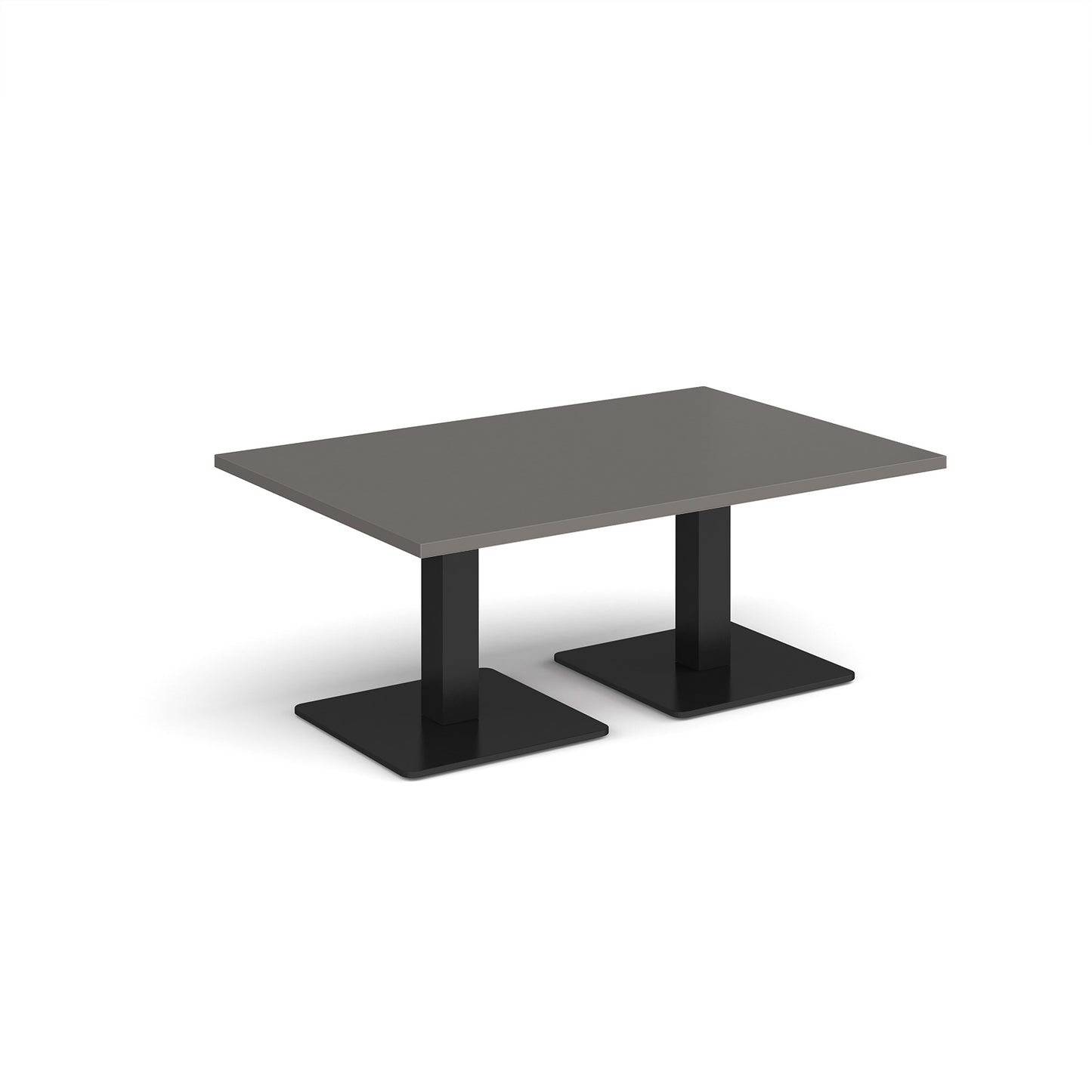 Brescia rectangular coffee table with square bases - BCR1200-K-OG
