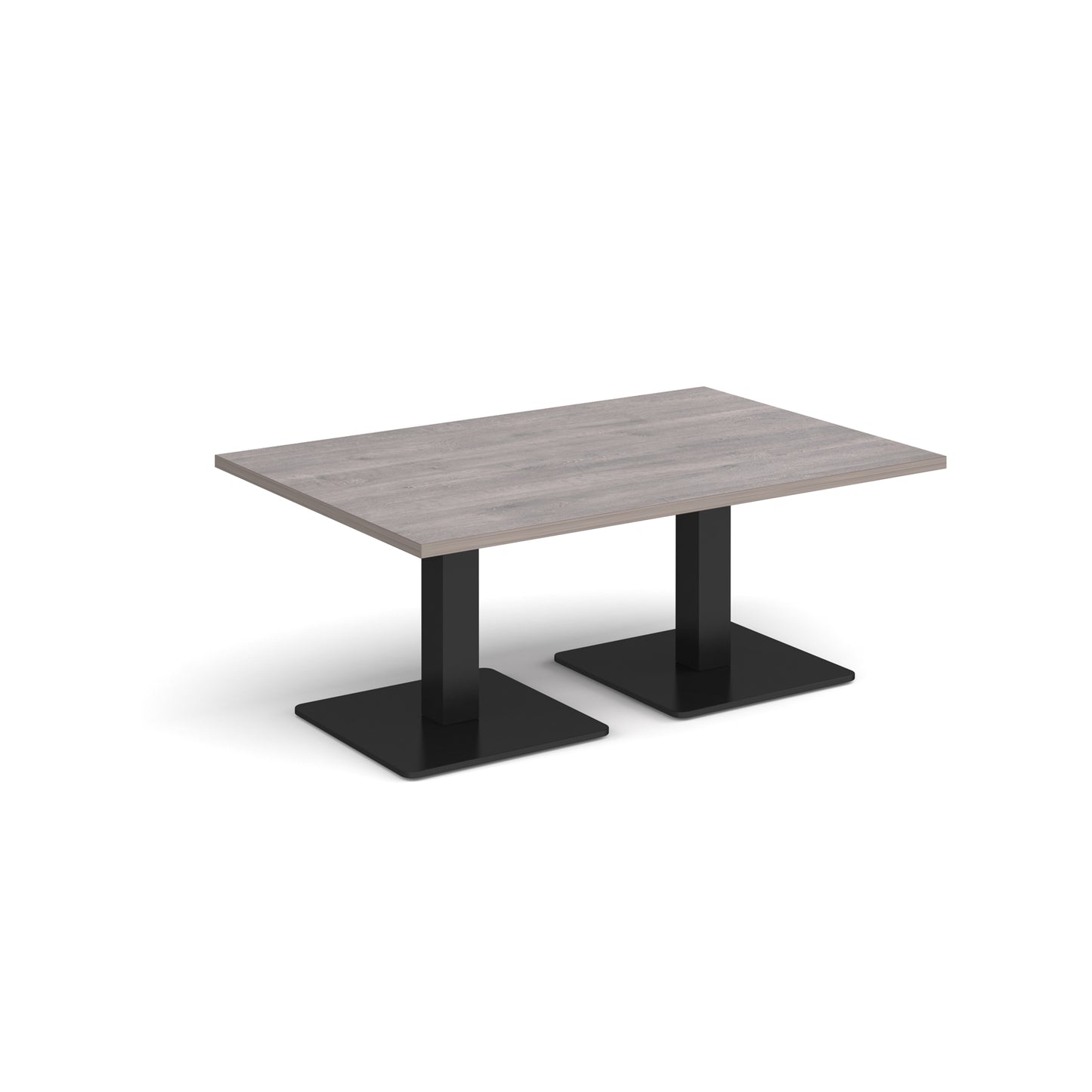 Brescia rectangular coffee table with square bases - BCR1200-K-GO