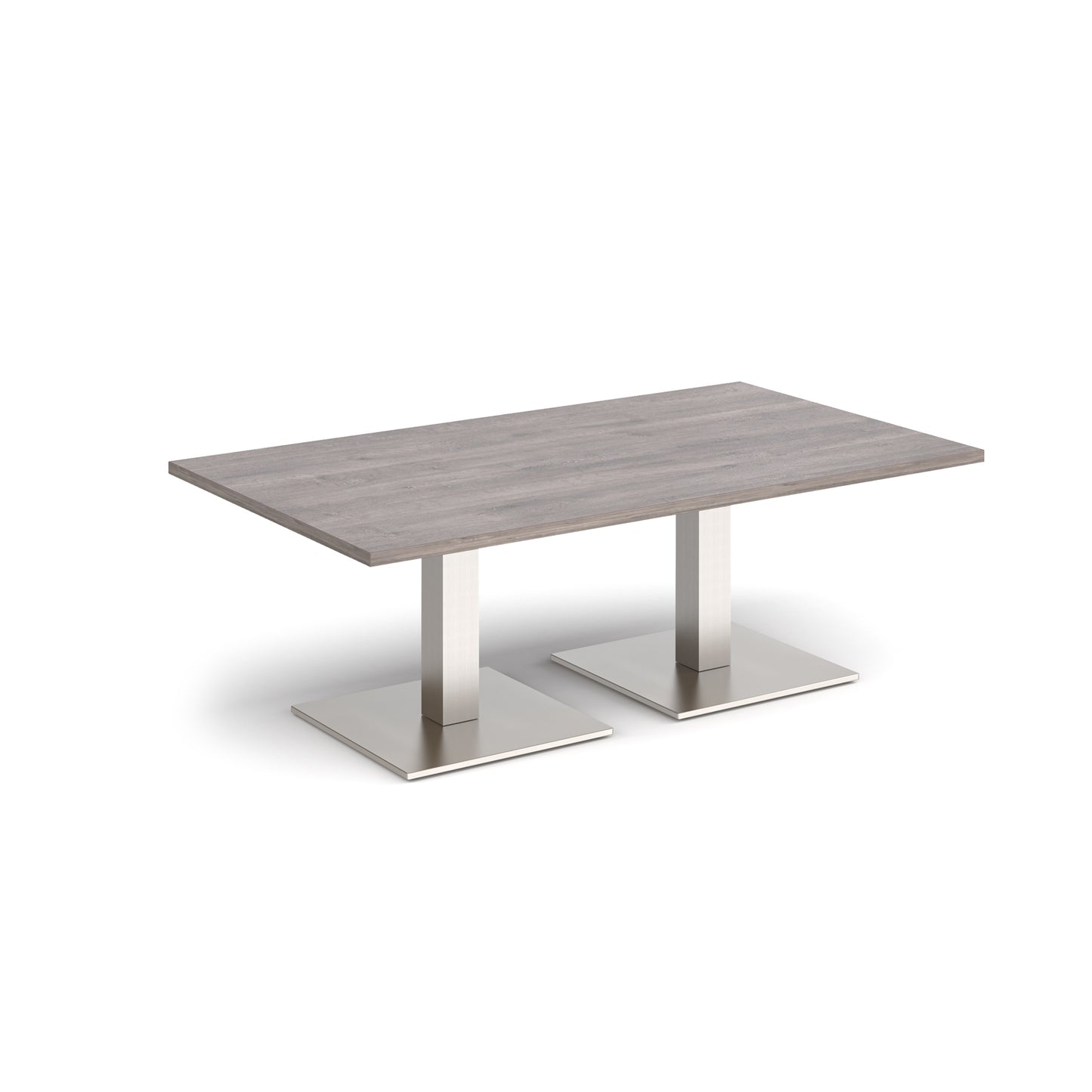 Brescia rectangular coffee table with square bases - BCR1400-BS-GO
