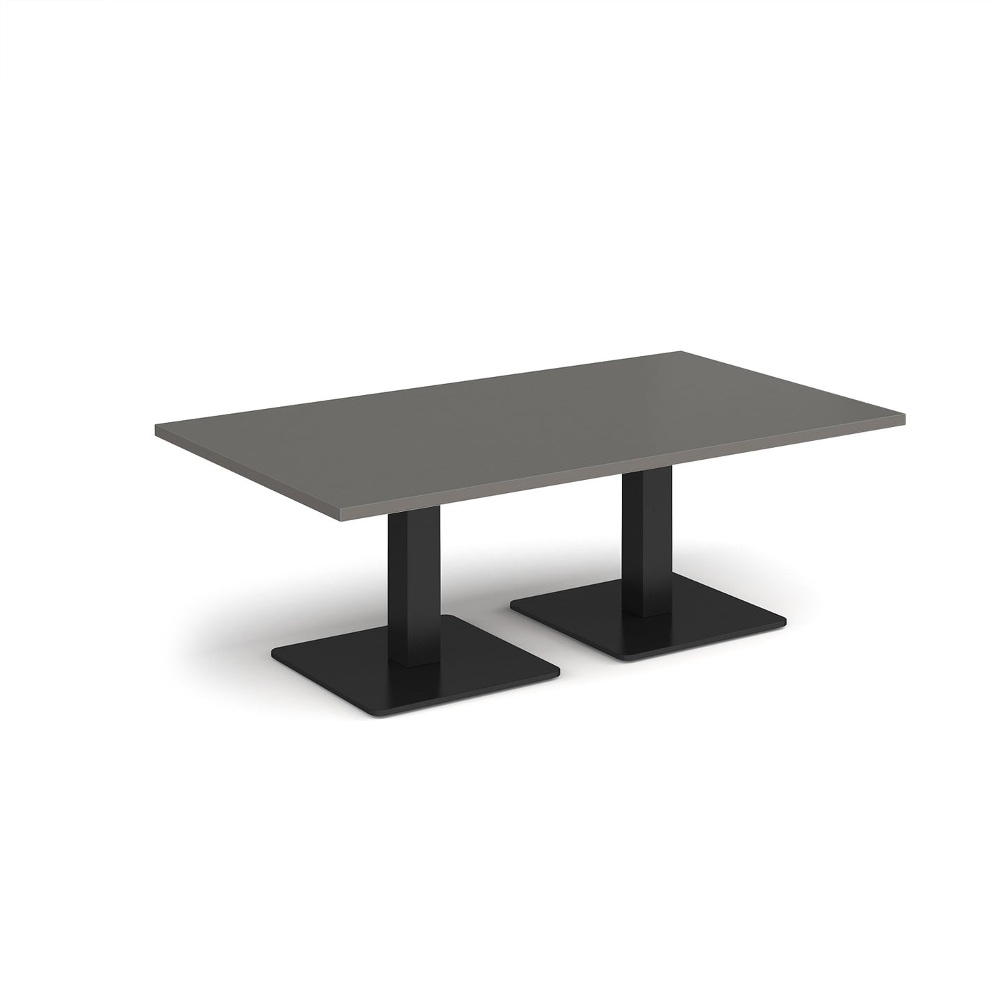 Brescia rectangular coffee table with square bases - BCR1400-K-OG