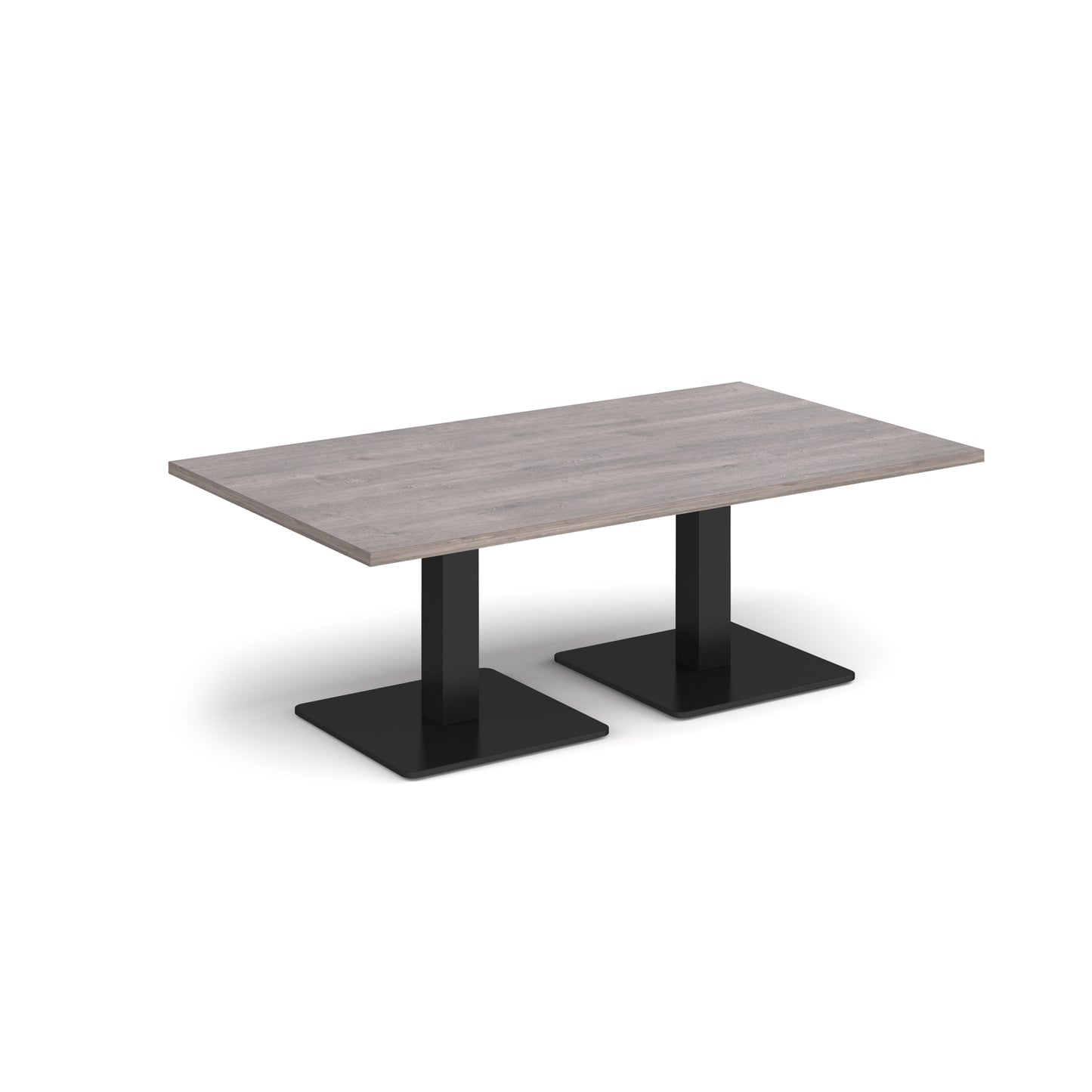 Brescia rectangular coffee table with square bases - BCR1400-K-GO