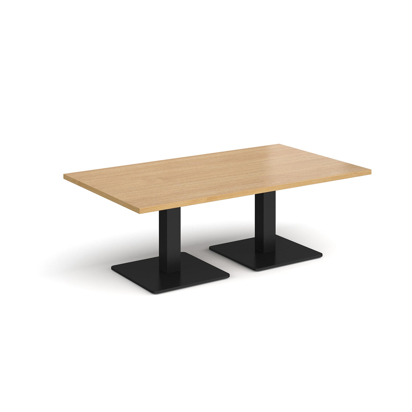 Brescia rectangular coffee table with square bases - BCR1400-K-O