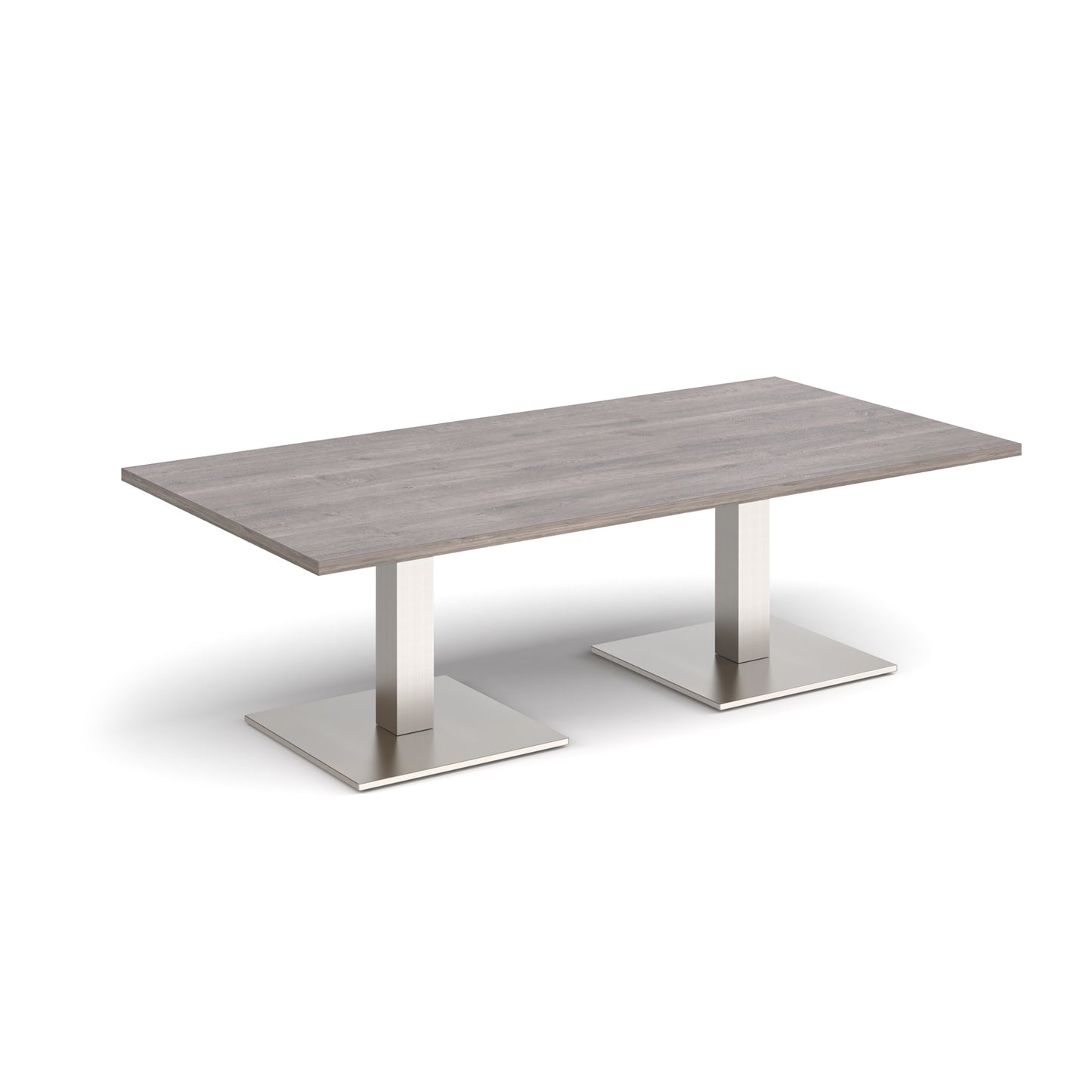 Brescia rectangular coffee table with square bases - BCR1600-BS-GO