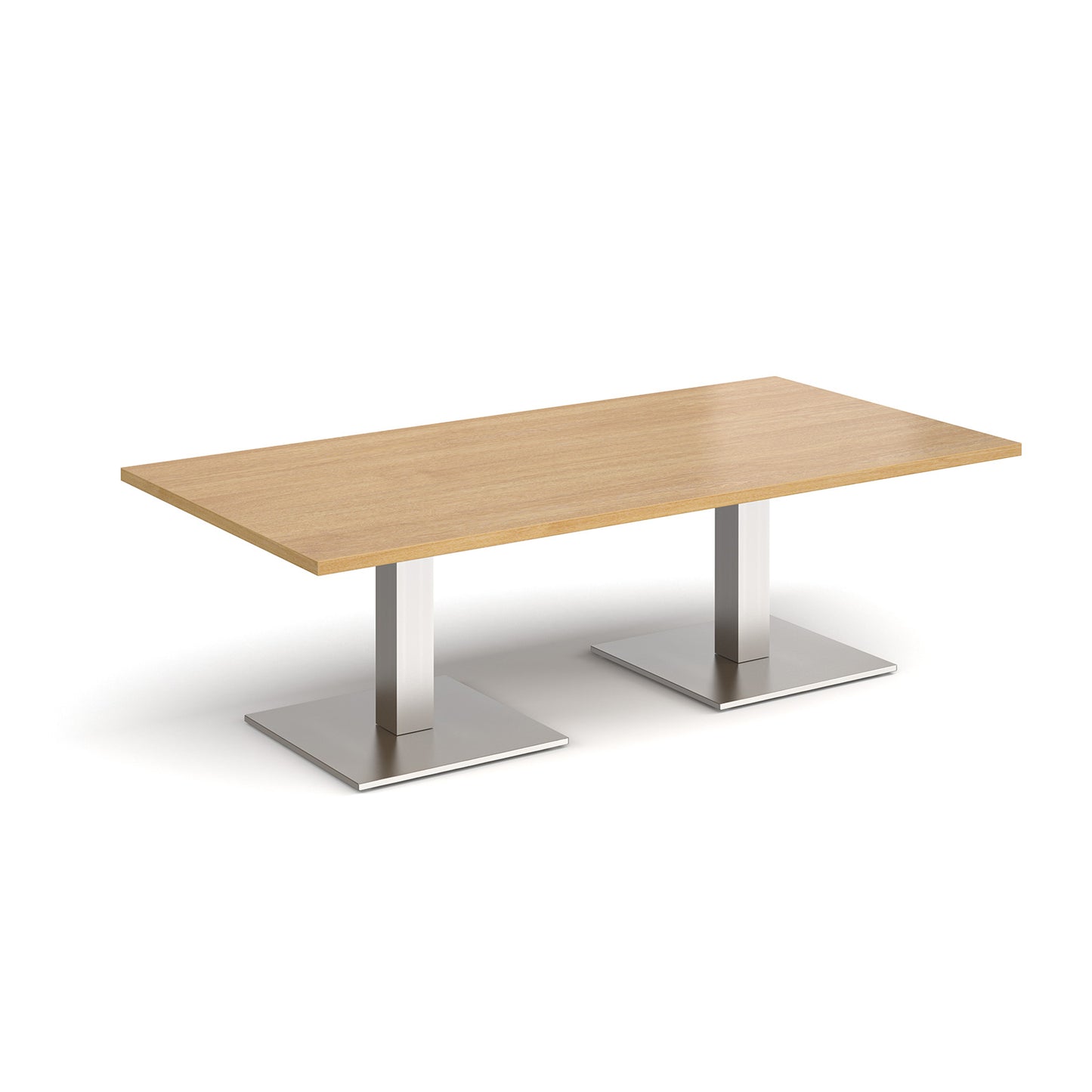 Brescia rectangular coffee table with square bases - BCR1600-BS-O