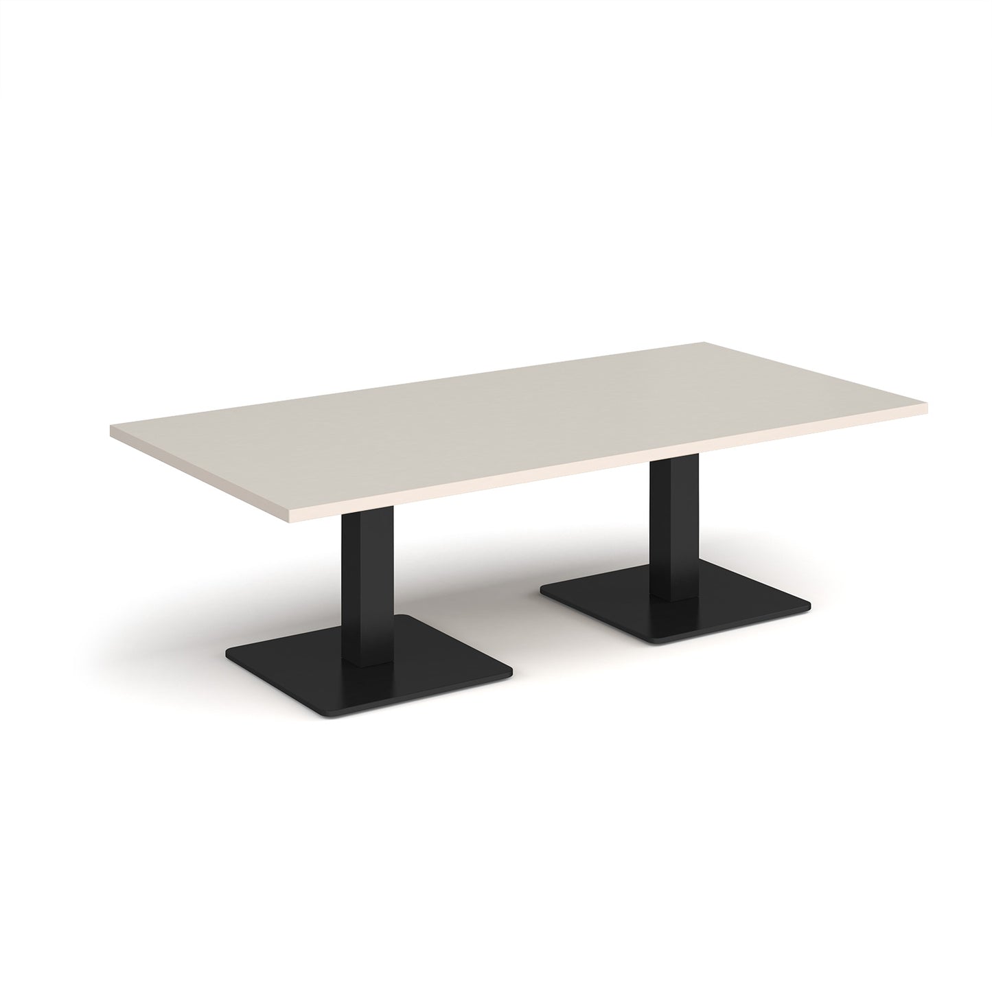 Brescia rectangular coffee table with square bases - BCR1600-K-LG