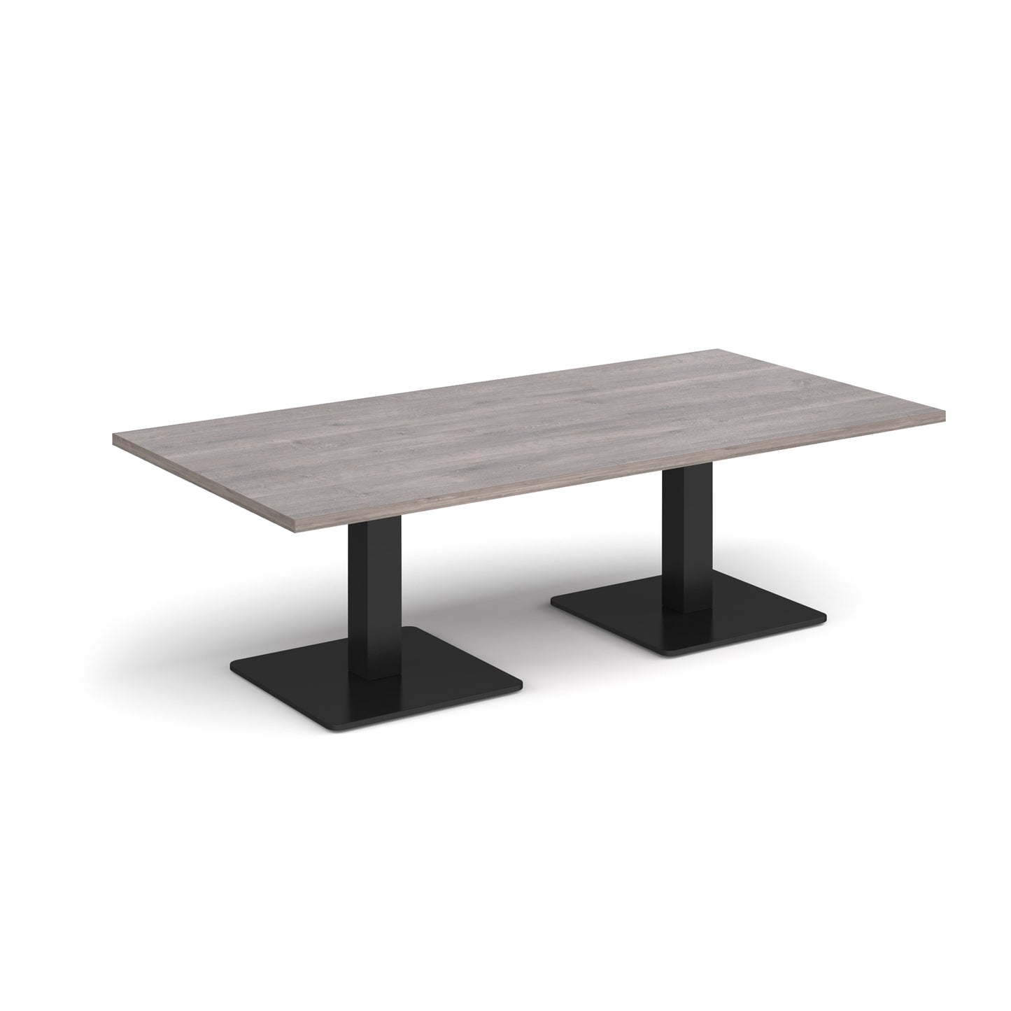 Brescia rectangular coffee table with square bases - BCR1600-K-GO