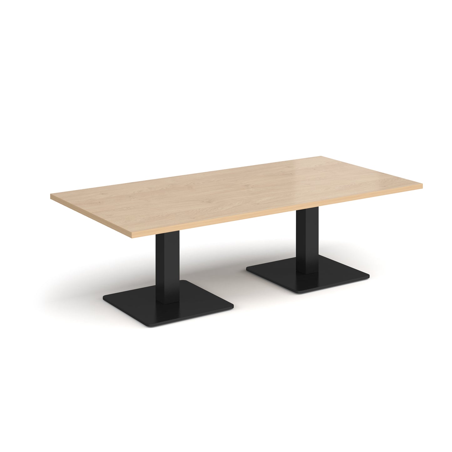 Brescia rectangular coffee table with square bases - BCR1600-K-KO