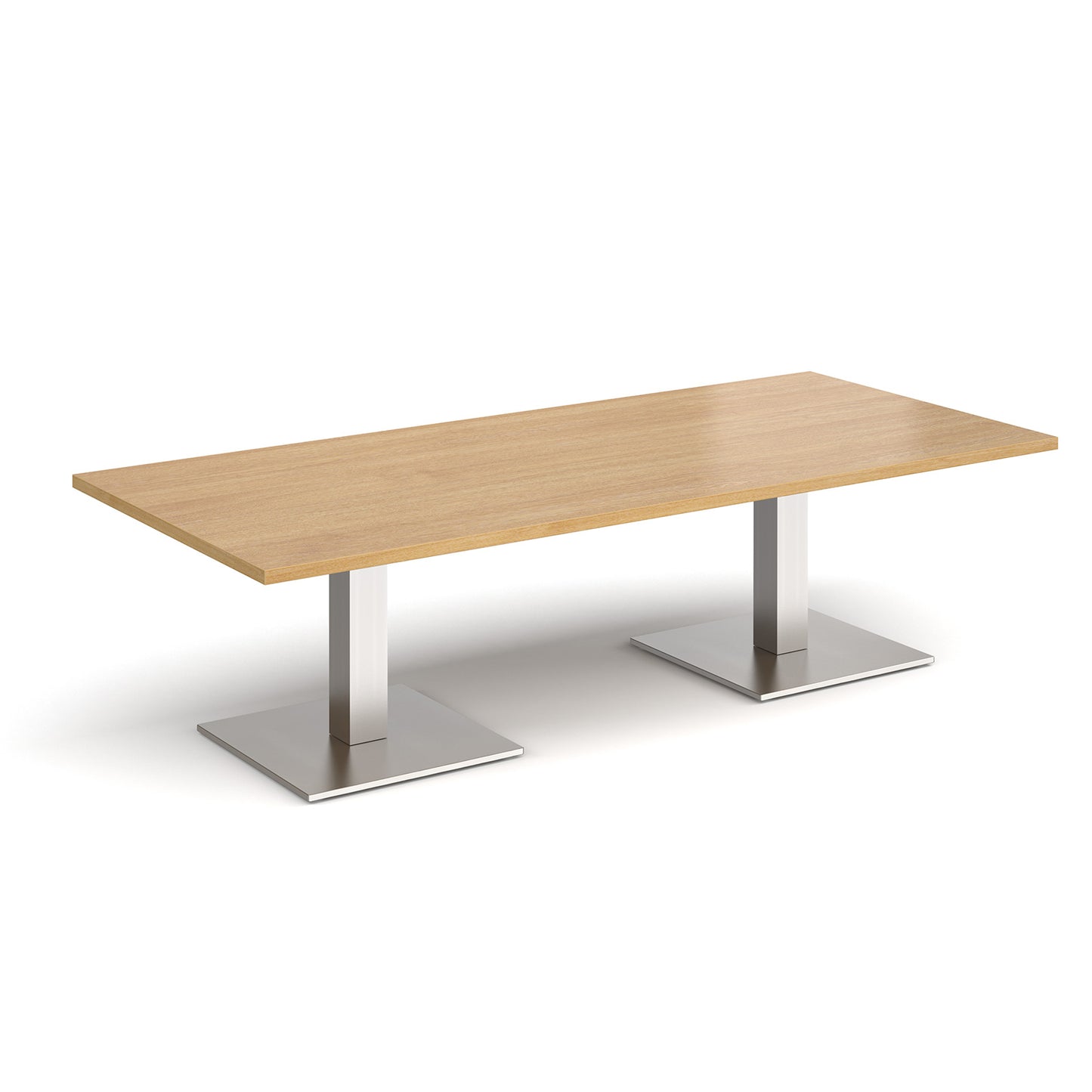 Brescia rectangular coffee table with square bases - BCR1800-BS-O