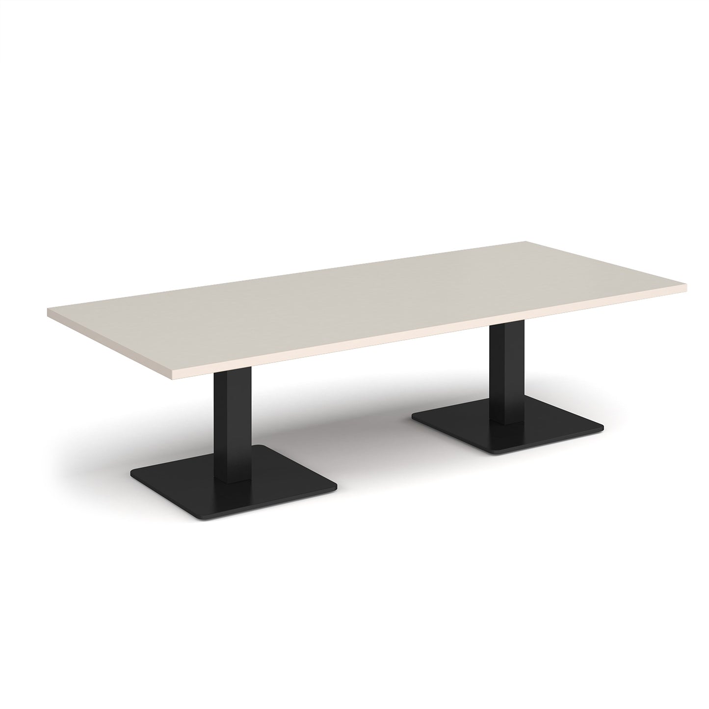 Brescia rectangular coffee table with square bases - BCR1800-K-LG