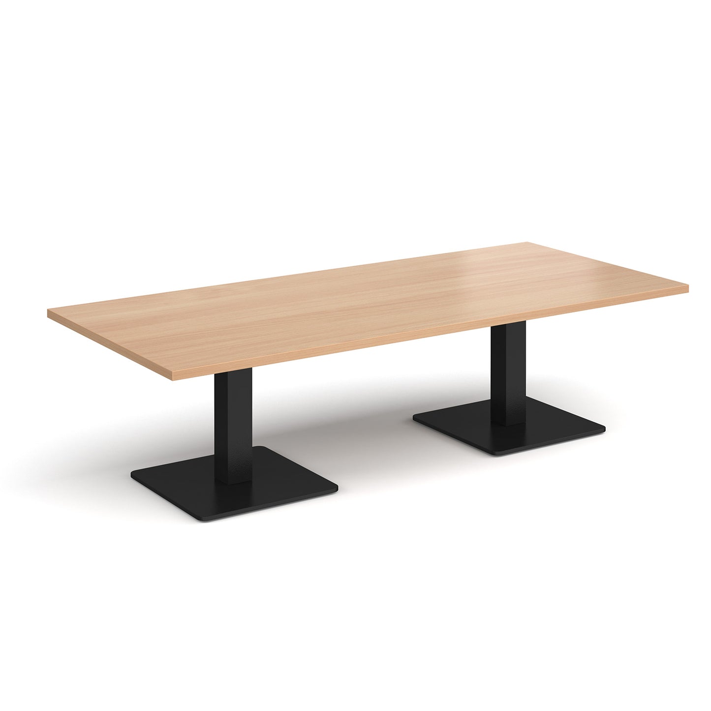 Brescia rectangular coffee table with square bases - BCR1800-K-B
