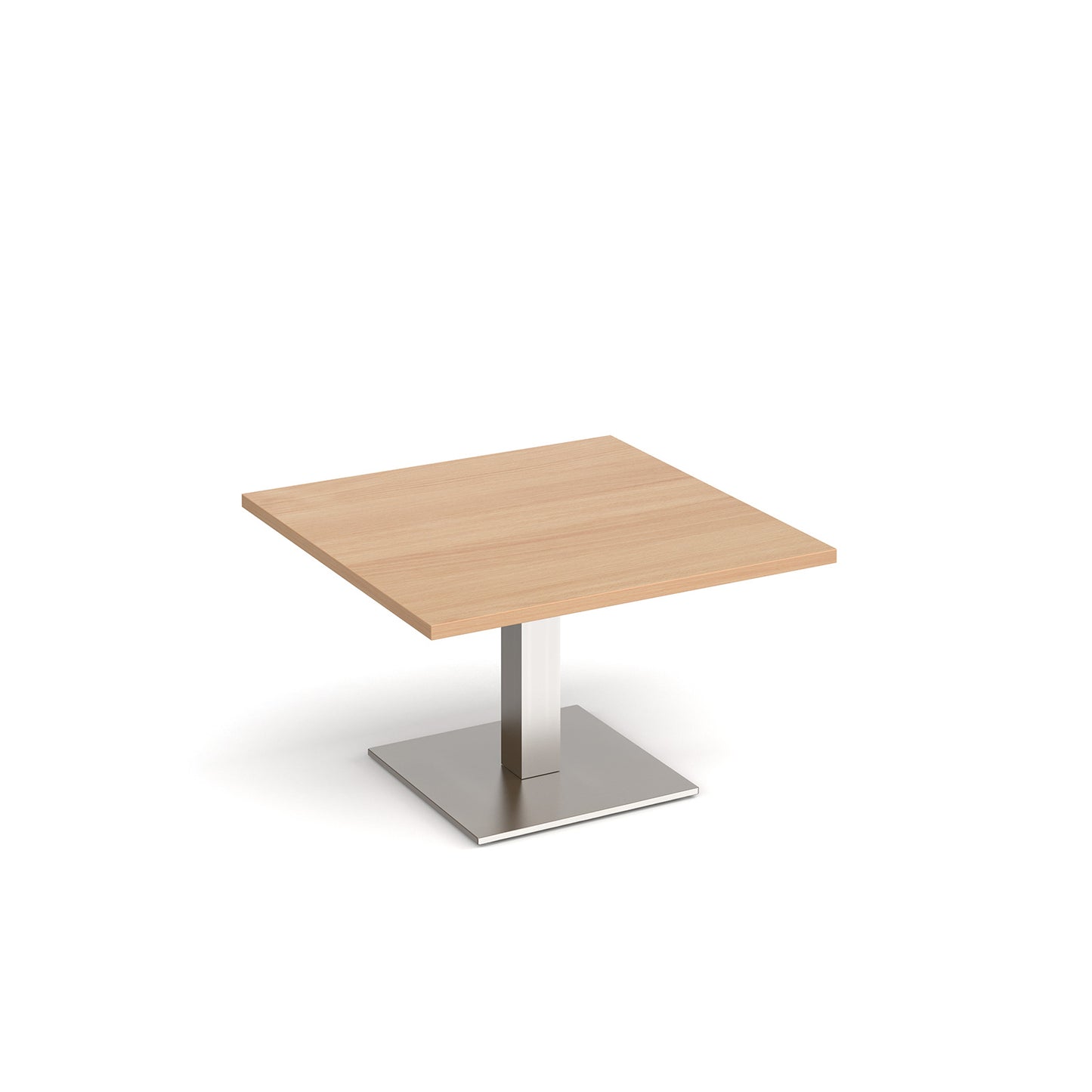 Brescia square coffee table with flat square base - BCS800-BS-B
