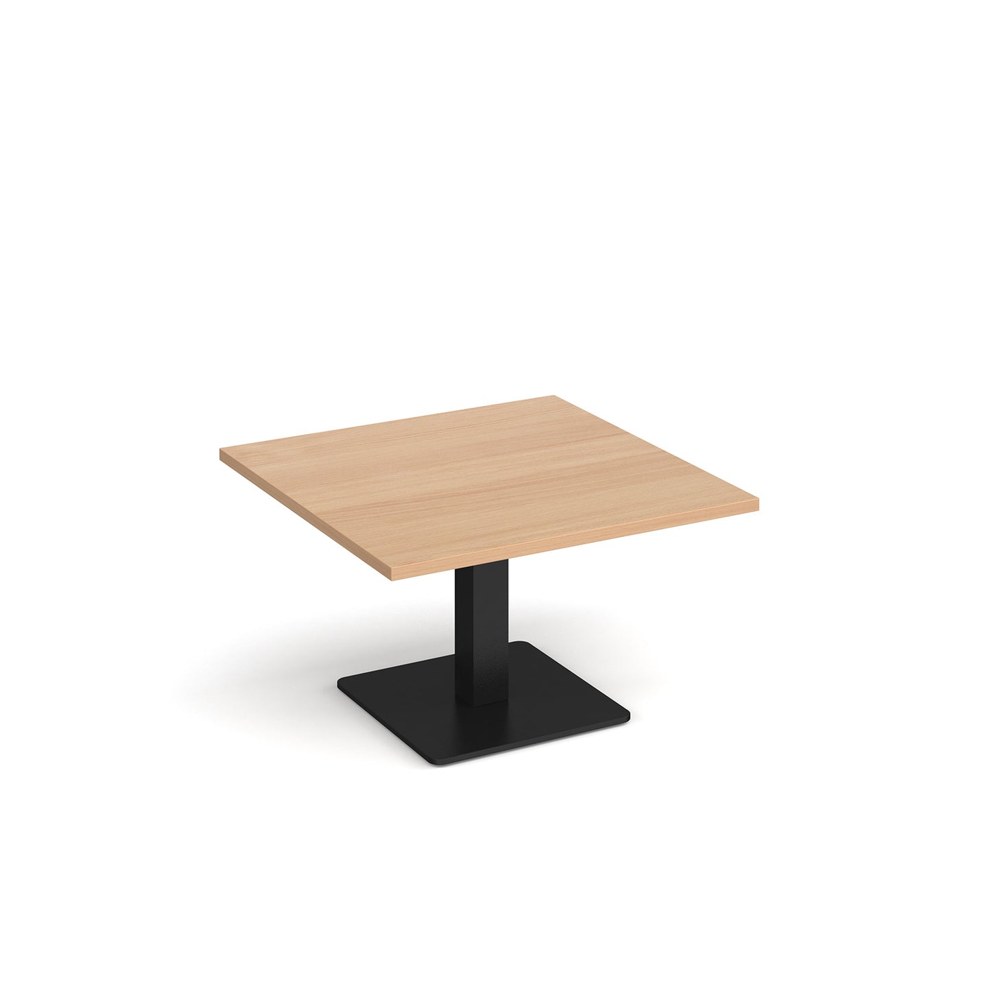 Brescia square coffee table with flat square base - BCS800-K-B
