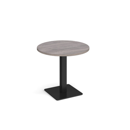 Brescia circular dining table with flat square base - BDC800-K-GO