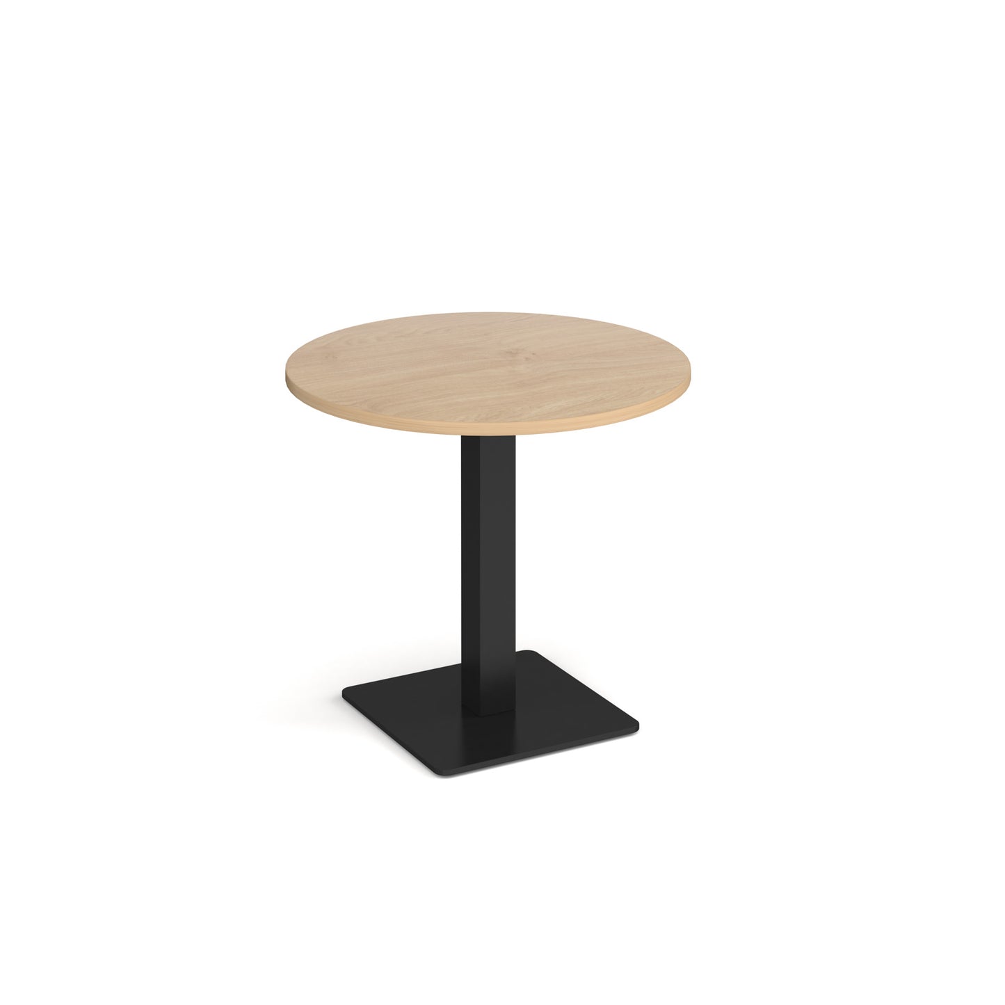 Brescia circular dining table with flat square base - BDC800-K-KO