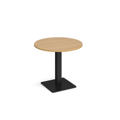 Brescia circular dining table with flat square base - BDC800-K-O