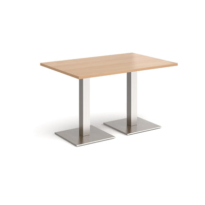 Brescia rectangular dining table with square bases