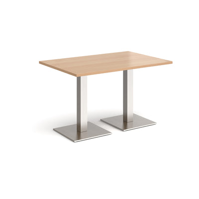 Brescia rectangular dining table with square bases - BDR1200-BS-B