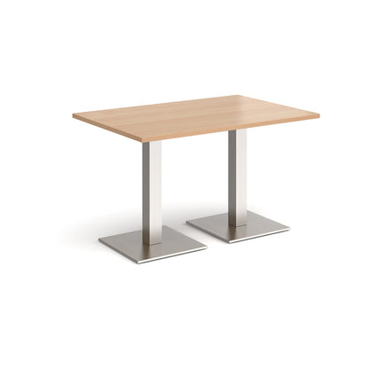 Brescia rectangular dining table with square bases - BDR1200-BS-B