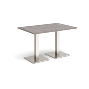Brescia rectangular dining table with square bases
