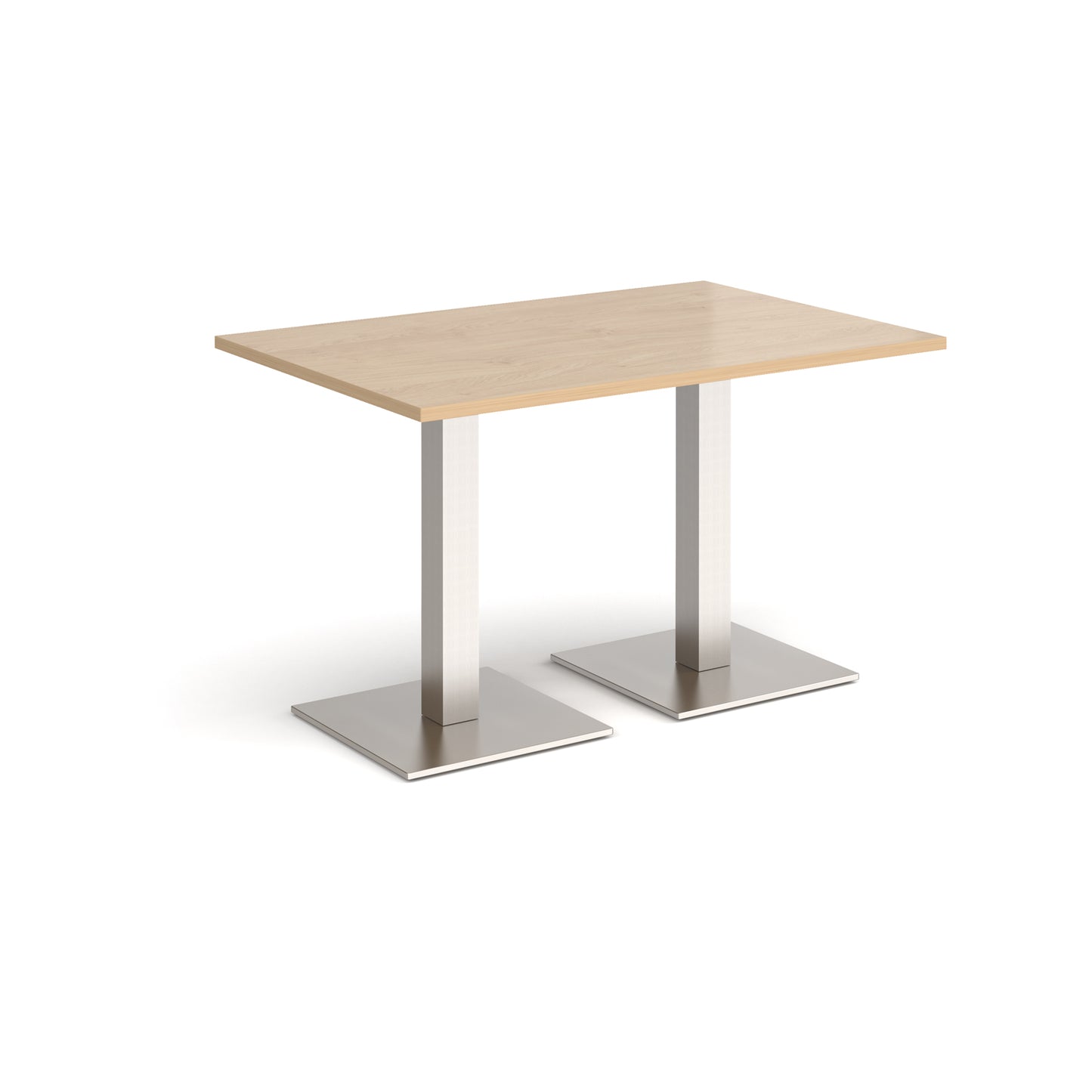 Brescia rectangular dining table with square bases - BDR1200-BS-KO