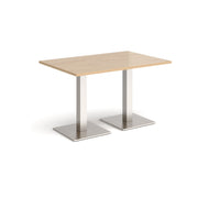 Brescia rectangular dining table with square bases