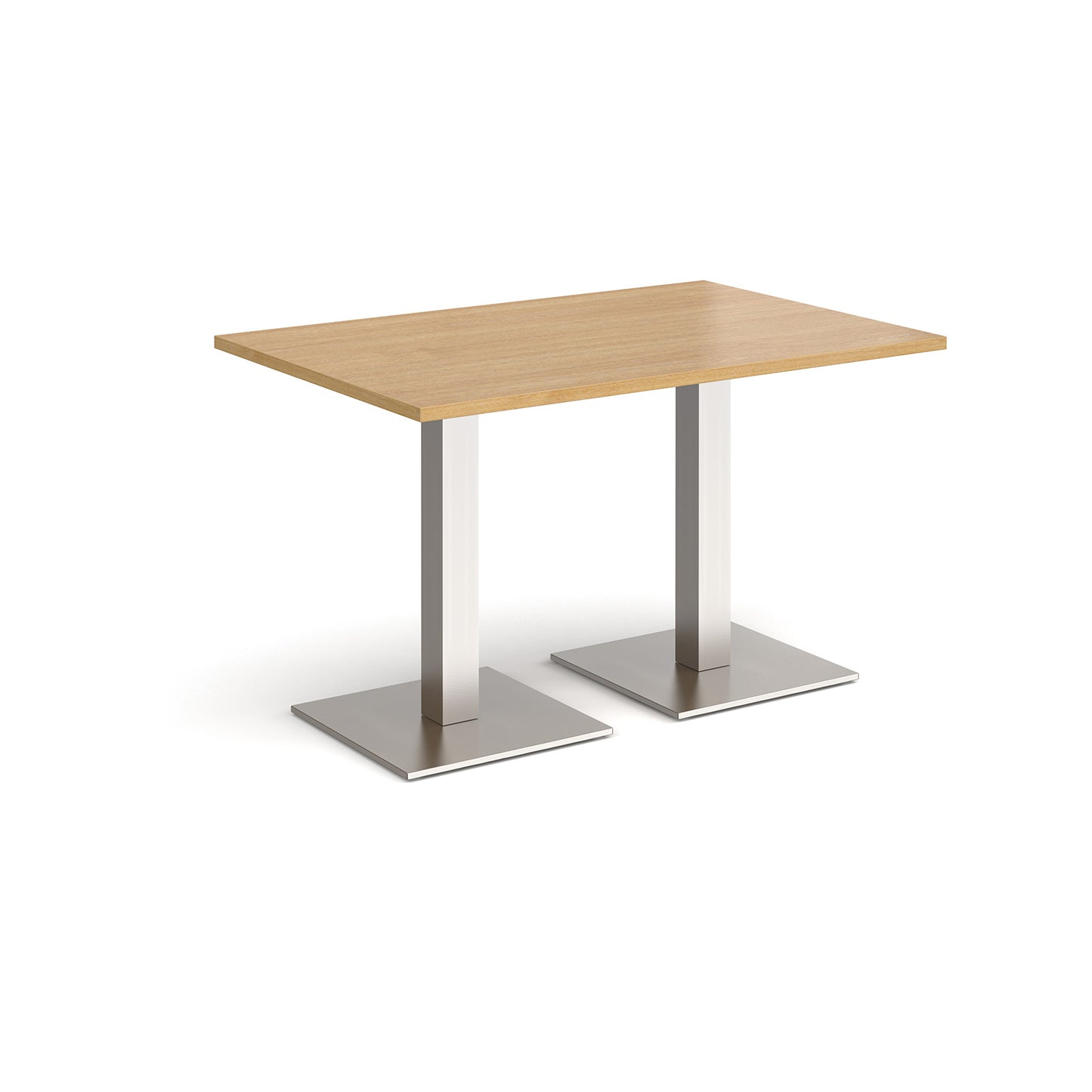Brescia rectangular dining table with square bases - BDR1200-BS-O