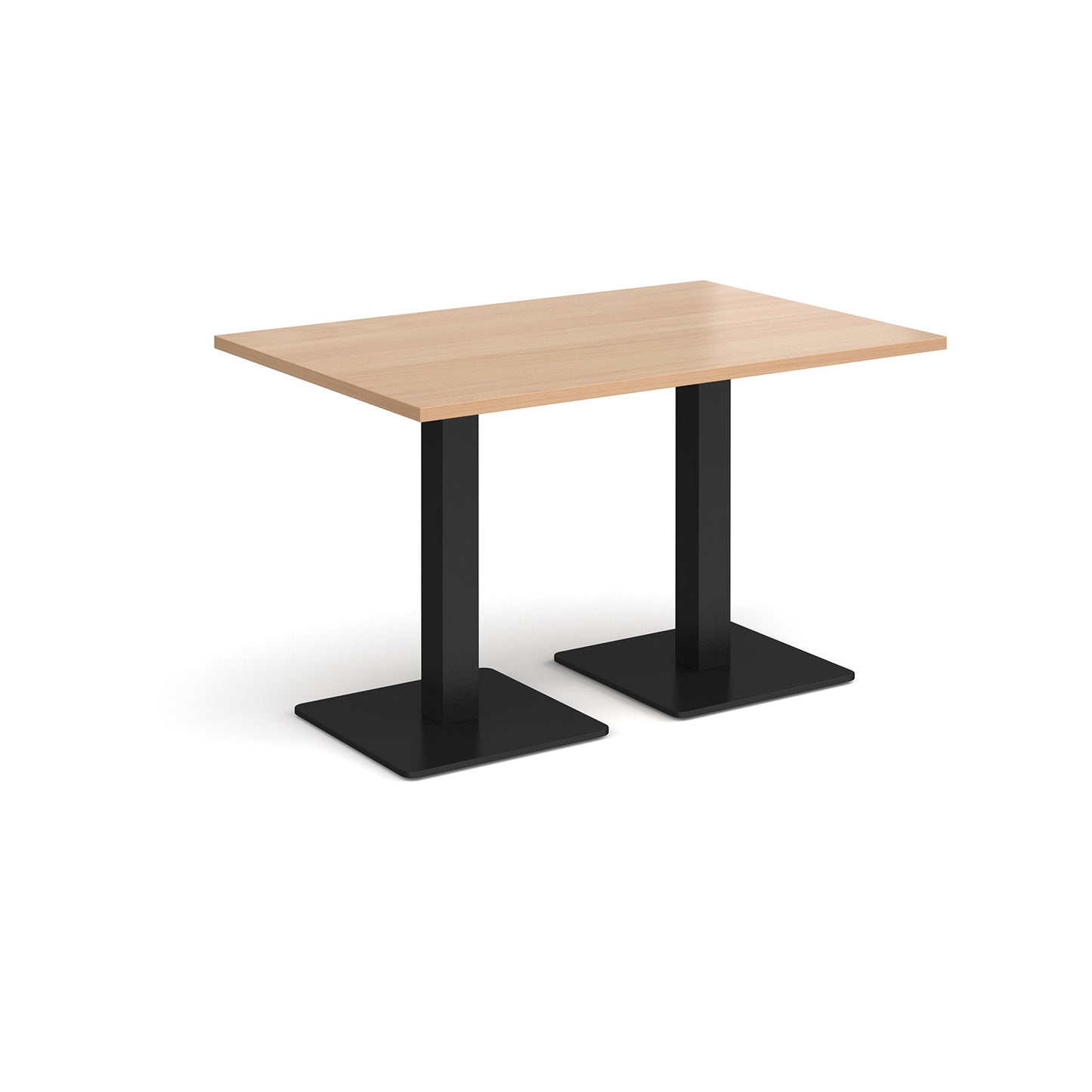 Brescia rectangular dining table with square bases - BDR1200-K-B