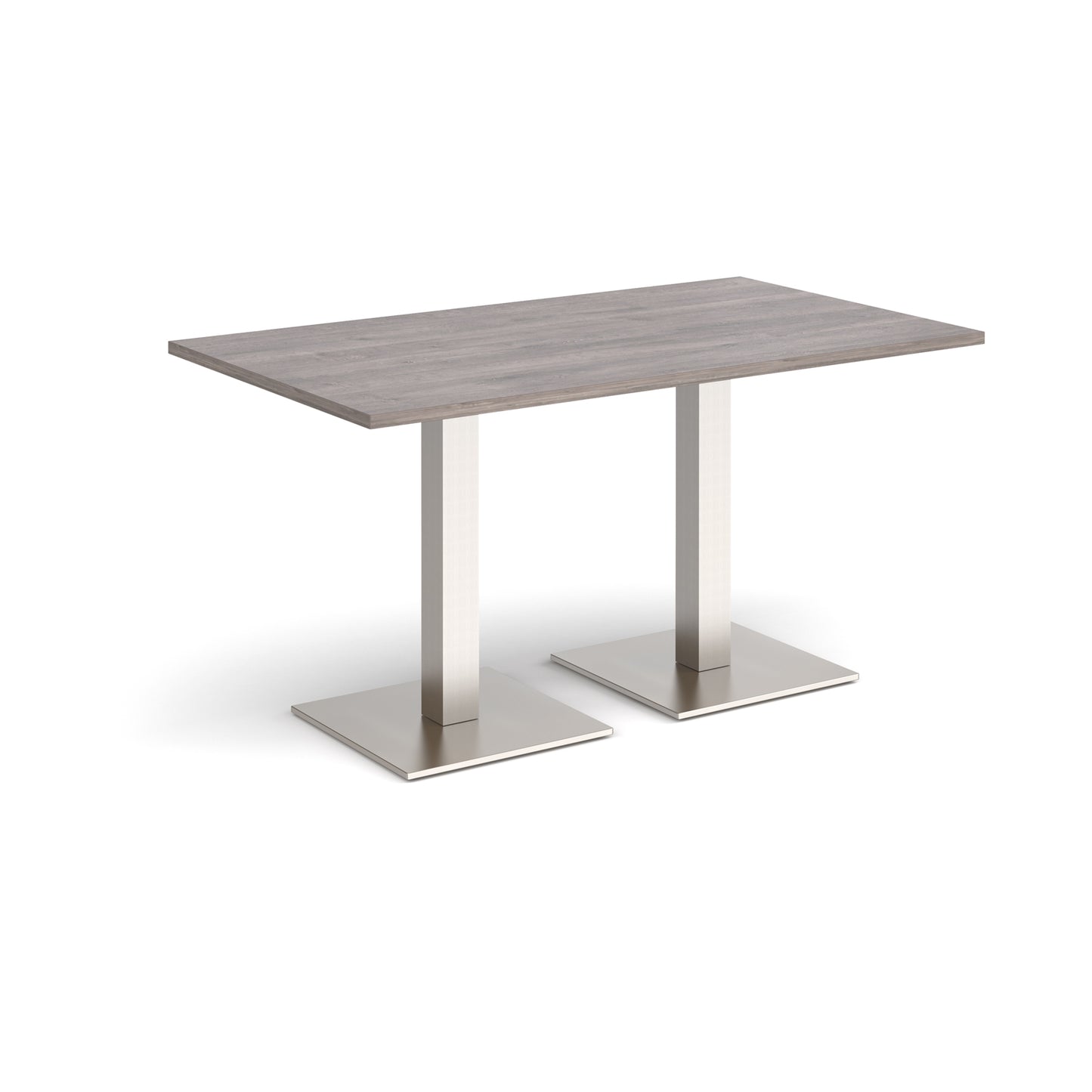 Brescia rectangular dining table with square bases - BDR1400-BS-GO
