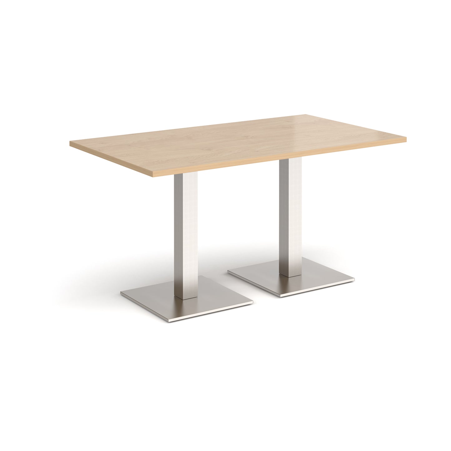 Brescia rectangular dining table with square bases - BDR1400-BS-KO